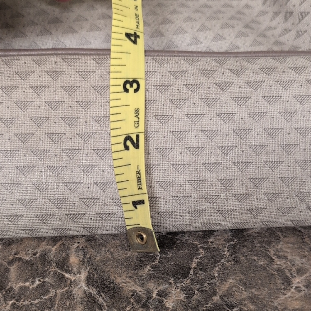 Vintage 1984 Liz Claiborne Gray Patterned Tote Bag - Picture 8 of 9
